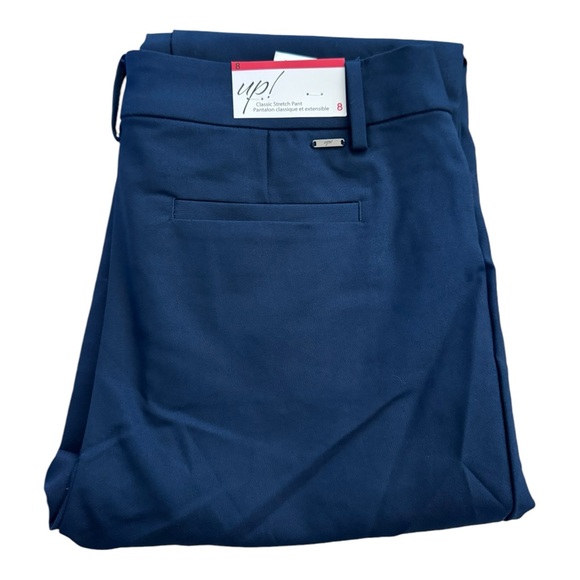 Up Pants - Up! Women’s Classic Stretch Pants Size 8 Navy, New with Tags, Inseam 27